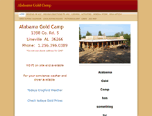 Tablet Screenshot of alabamagoldcamp.com